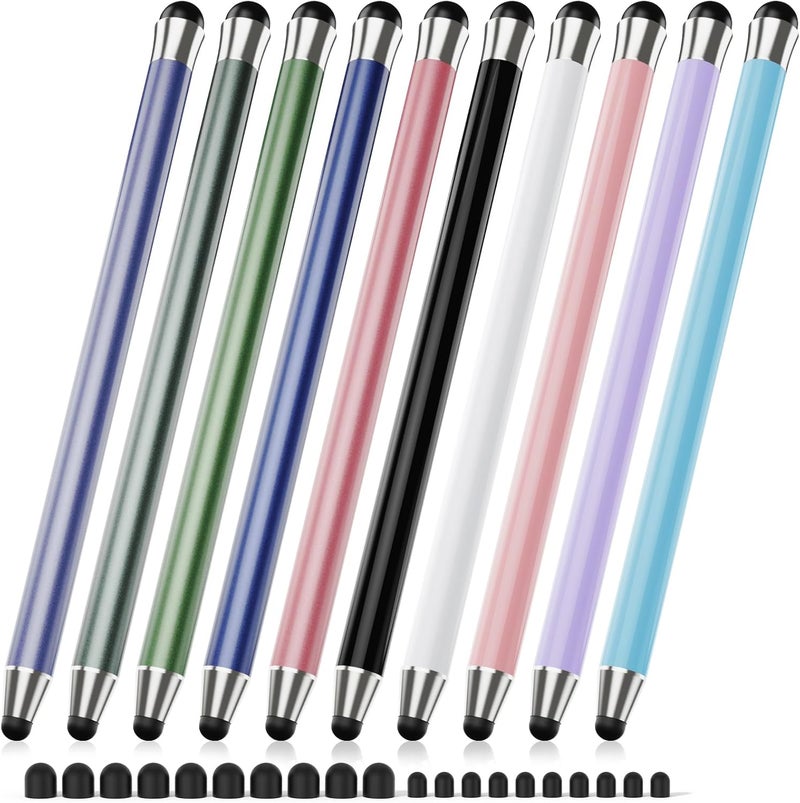 maylofi Stylus Pen for Touchscreen 10Pcs, 2-in-1 High Sensitivity & Precision Stylists pens, Stylus Pen for iPad/iPhone/Samsung/Android Tablets and Universal Capacitive Touch Screen (Colorful) - Image 1